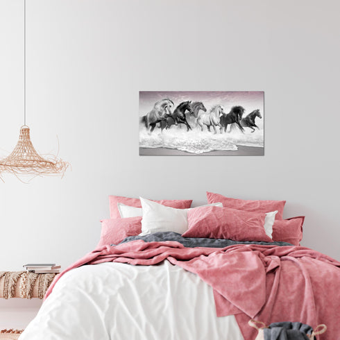 Wandbilder Wohnzimmer XXL Pferde Moderne Bilder Tiere